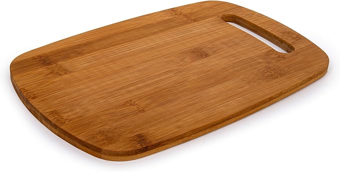Luciano Housewares, Beige Classic Bamboo Cutting Board, 12.6 x 7.87 inches, 12.75 x 7.87