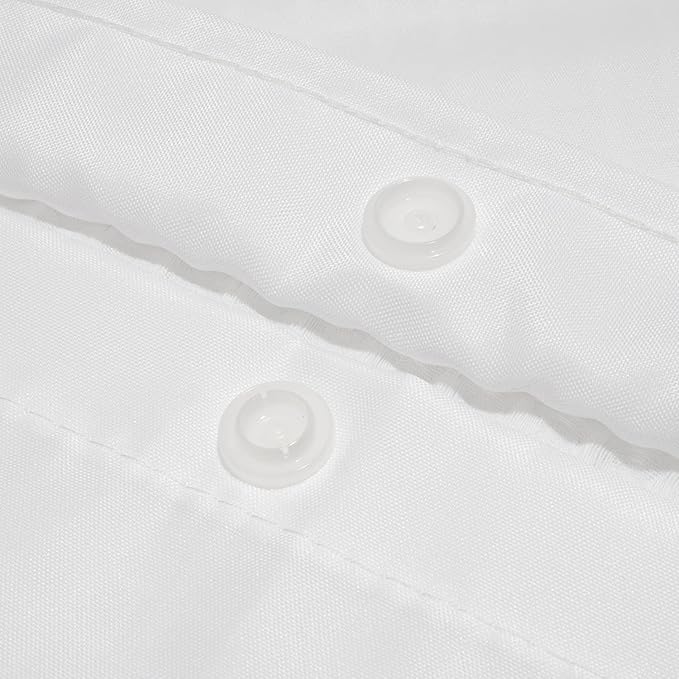 River Dream Fabric Snap-in Shower Curtain Liner Replacement: Removable to Attach, White, 70x54