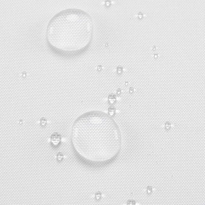 N&Y HOME Nylon Hotel Shower Curtain or Liner, Machine Washable, Water Resistant, White, 72 x 72 inches
