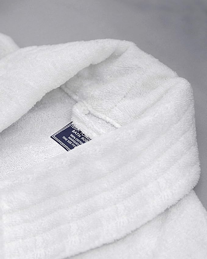 Marquess All-Cotton Bathrobe Thick Plush Cloth Housecoat Terry Toweling, Sweat Steaming Clothes Comfortable & Warm