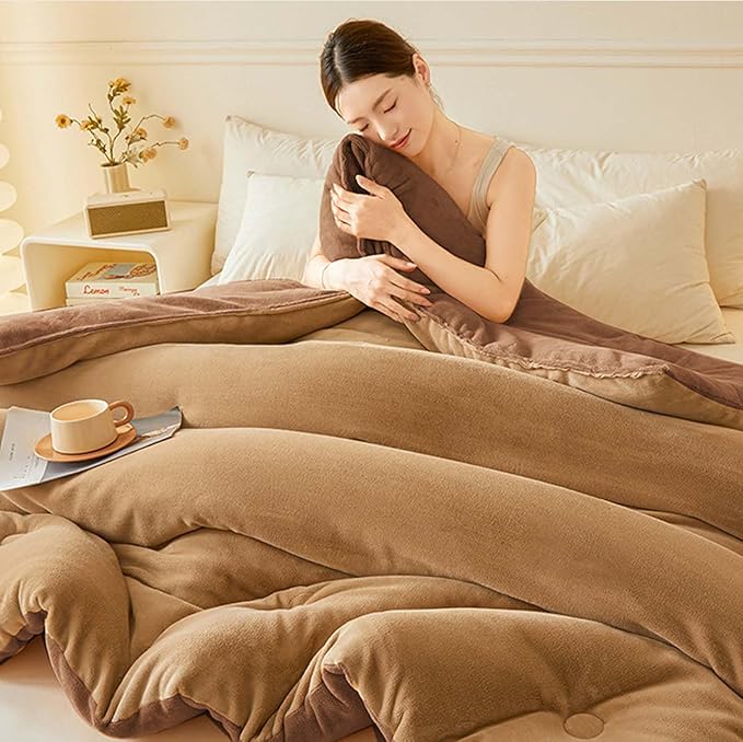 Luxury Down Alternative Comforter, Microfiber Duvet Insert, Quilted Blanket, All Season Soft Fluffy Lightweight Bedding, Hypoallergenic, Breathable, Machine Washable