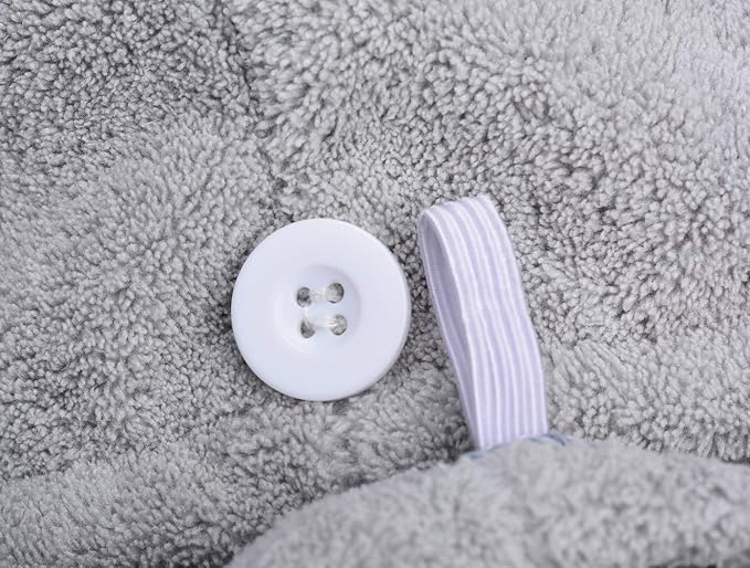 HOPESHINE Hair Drying Towel Twist Women's Soft Shower Microfiber Towels for Hair Turban Wrap Fast Drying Ultra Absorbent Cap Great Gift for Women (3-Pack Dark Grey+Grey+ Sky Blue)