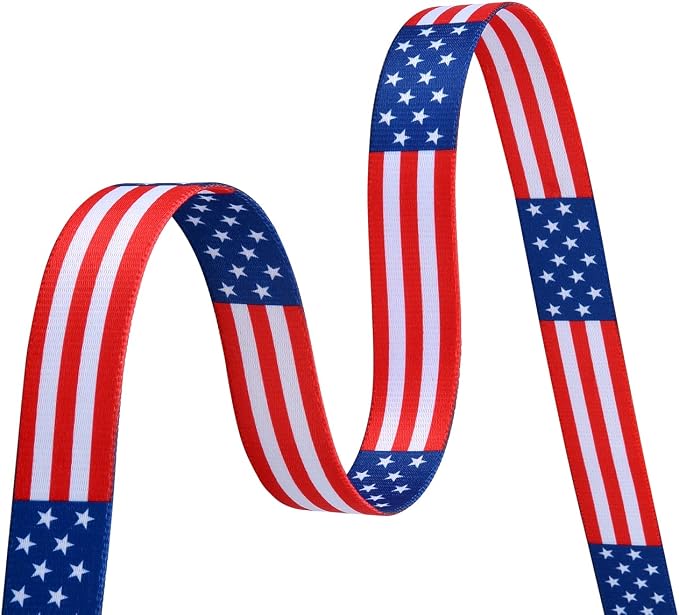 Mihqy American Flag Dog Collar - Patriotic, US Flag Pattern, Star & Stripes, Fourth of July Dog Collar, Adjustable for Small Medium Large Dogs(Classic US,S)