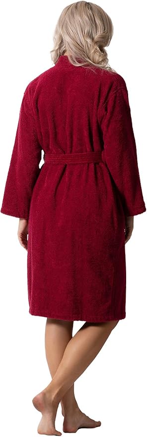 Luxurious Turkish Terry Kimono Collar Super-Soft Terry Absorbent Bathrobes for Women