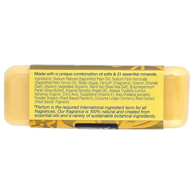 One With Nature Dead Sea Mineral Soap, Lemon Sage, 7-Ounces (Pack of 6)