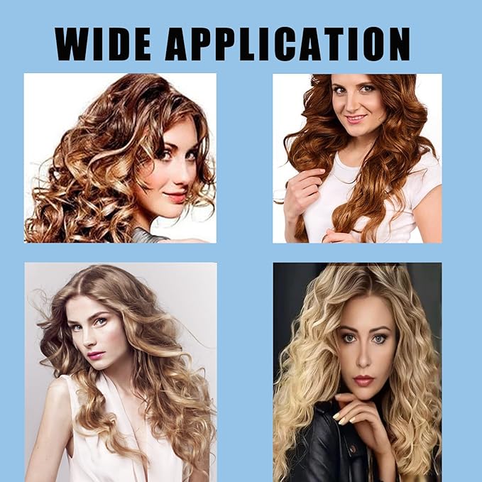 30Pcs Plastic Hair Curlers Snap on Rollers, Self Grip No Heat Curlers Set - Plastic Rollers for Short Hair, Curlers for Fine Thin Hair Curling Rods DIY Hair Styling and Salon Use(5 Sizes)