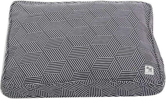Molly Mutt Sheepy Wool-Filled Crate Pad, GOTS-Certified 100% Organic Cotton Canvas Cover with Soft 100% Natural Wool Insert, Ideal for Dog Bed or Kennel, Rough Gem, 42" x 28" x 2.5"