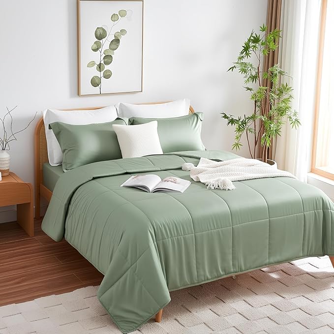NEXHOME PRO 100% Viscose from Bamboo Comforter Twin Size - Ultra-Soft, Breathable, Lightweight All-Season & Summer Duvet Insert, Natural Temperature Regulating for Cooling Sleep