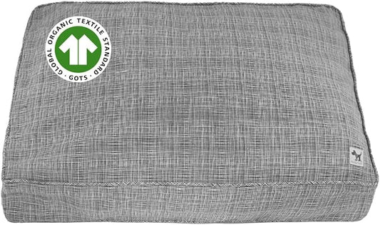 Molly Mutt River Dog Bed Duvet Cover, 100% Cotton Canvas Cover for Dog, Puppy, or Cat Bed, Durable, Washable, and Free of Harmful Chemicals, Small, 22"x27"x5"