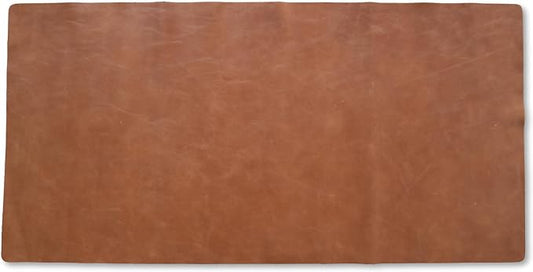 Genuine Leather Desk Pad, Office Desk Mat, Large Desk Blotter, Desk Protector, and Mouse Pad – 31.5" x 15.75" (1.8-2.0 mm) Tan, Waterproof, Premium Quality for Desk Surface Protection and Comfort