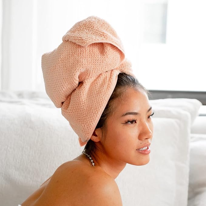 VOLO Hero Hair Towel + Facial Spa Headband for Women | Wrap Towel + Headband for Washing Face & Makeup | Ultra-Soft, Fast Drying, Anti-Frizz Nanoweave Fabric | Reusable Package