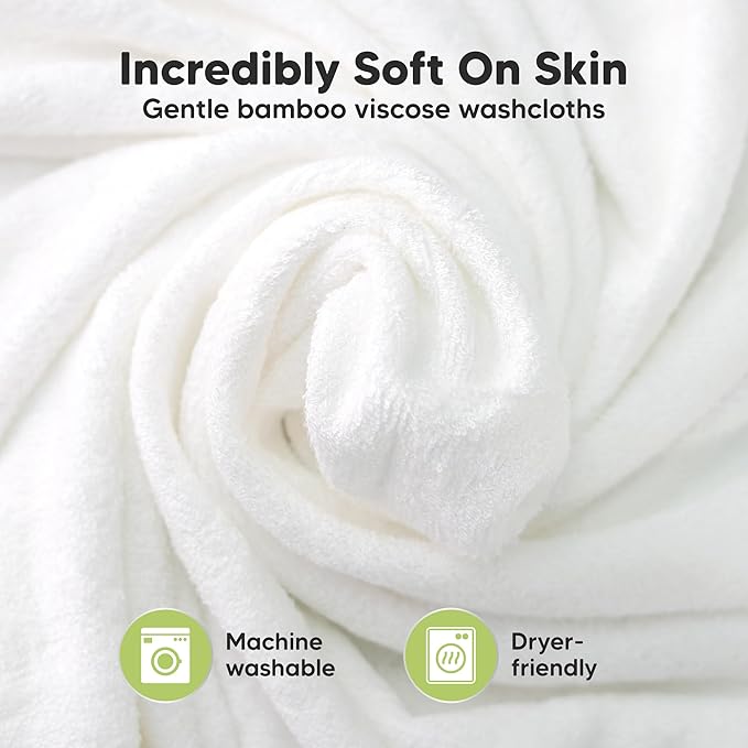 KeaBabies 2-Pack Muslin Hooded Baby Towels for Girls, Boys, and Baby Washcloths for Newborn, Toddlers - 100% Cotton Infant Bath Towel with Hood, Soft & Absorbent Washcloths for Toddlers