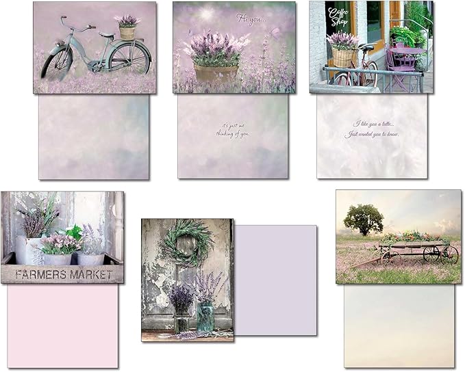Leanin' Tree, Country Daydreams, Greeting Cards Assortment Box, Assorted Cards with Envelopes All Occasion, (20 Assorted Cards, 22 Colorful Envelopes)