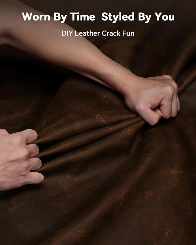 YSAGi Leather Desk Mat, 23.6"x13.8"Real Leather Desk Pad, 2mm Thick Desk Blotter with Stiched line,Oil-Wax Feel Mouse pad and Self-Healing Laptop Pad for Home & Office(Classic Dark Brown)