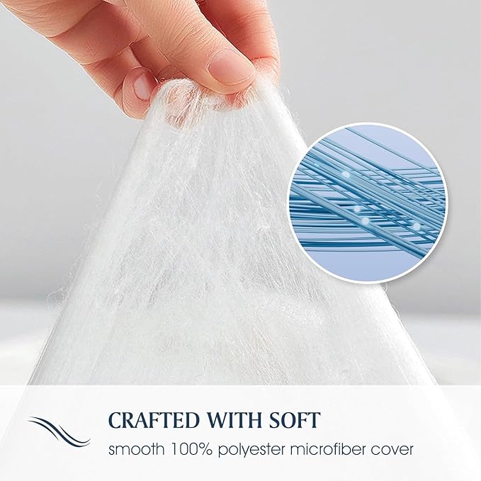All Season White Down Alternative Comforter and Duvet Insert with Corner Tabs, Luxury Soft Hotel Comforters Breathable Hypoallergenic Comforter Queen/Full Size (88"x88")