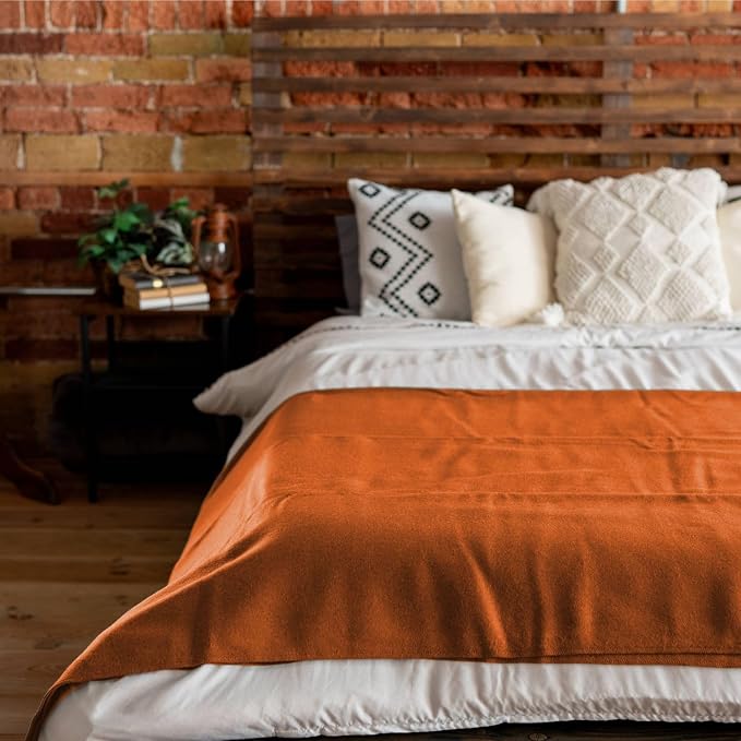 Arcturus Bighorn 100% Virgin Wool Blanket | Heirloom-Quality Wool Bedding for Home & Cabin | Warm, Thick & Durable (Twin Size, Bronze)