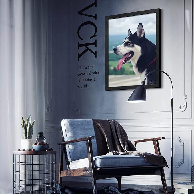 VCK 18x24 Frame 4 Pack - Black Gallery-Quality Wood 18 x 24 Concert Poster Frames, Vertical or Horizontal Wall Display for Photo Art Prints