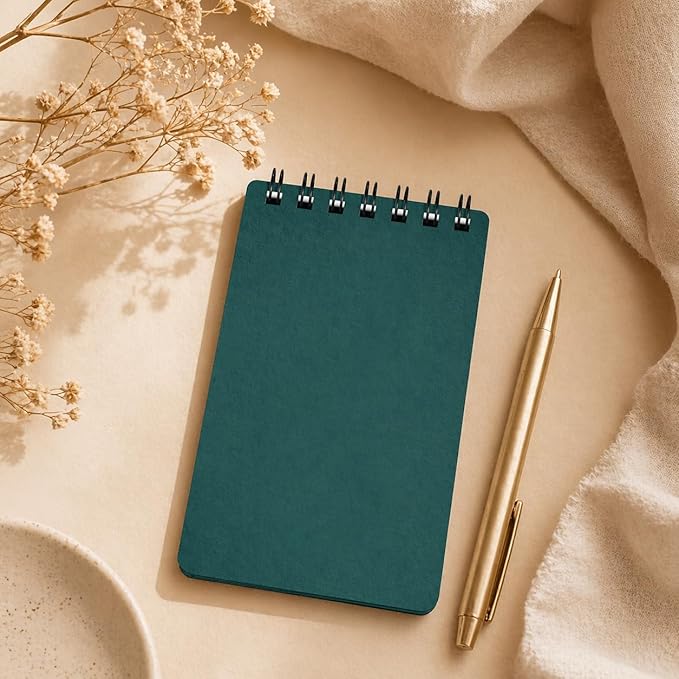 Small Spiral Notebook 8 Pack, 3x5 Pocket Notebooks Top Spiral, 60 Sheets Each Mini Notepad for Note Taking, To Do Lists, Travel, Office & School Supplies, Portable Note Pads
