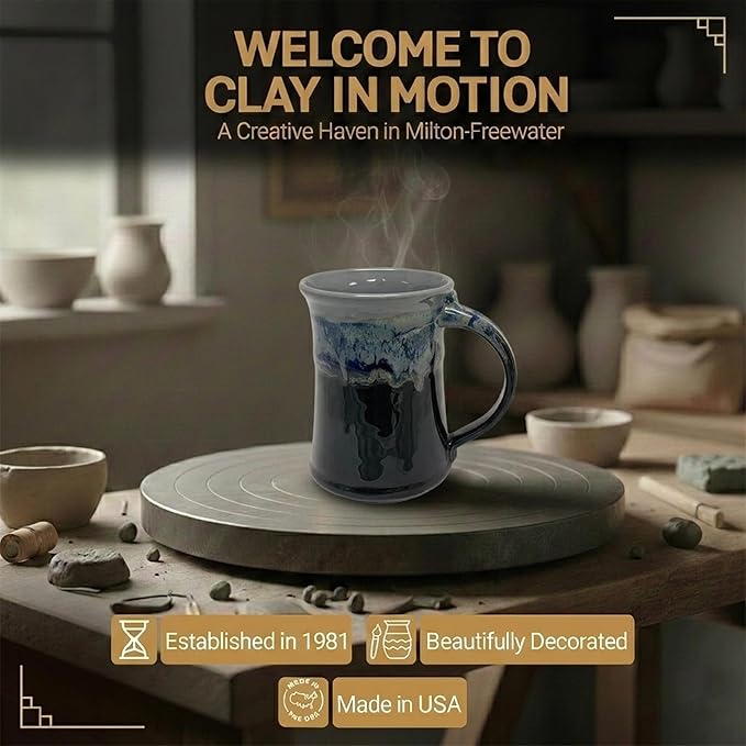 Clay in Motion Large Mug (Stormy Night)