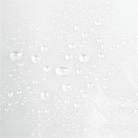iDesign PEVA Waterproof Shower Curtain Liner, Frost, 72" x 70" | 12 Metal Grommets