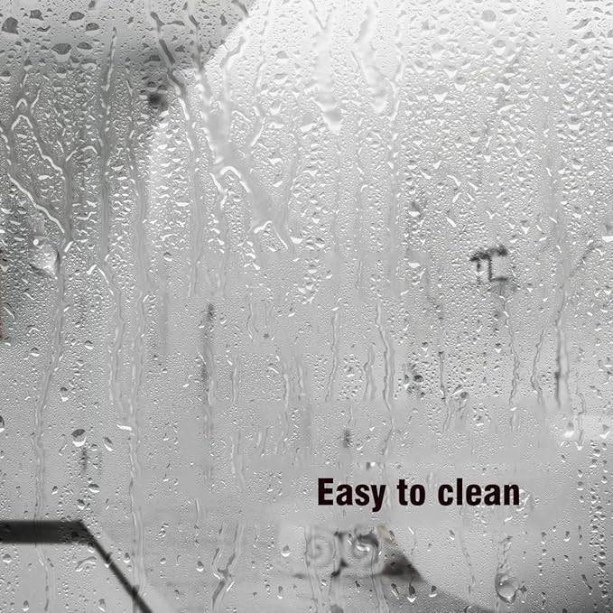 TIKABC Shower Curtain Liner, Clear Plastic Waterproof Bathroom 4G Shower Curtains, 72x72 inch Shower Liner with 3 Magnetic Weights (Clear)