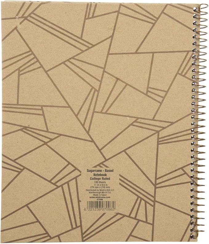 Mintra 100% Recycled Notebooks (Letter Size (8.5in x 11in), Design Set 3pk)