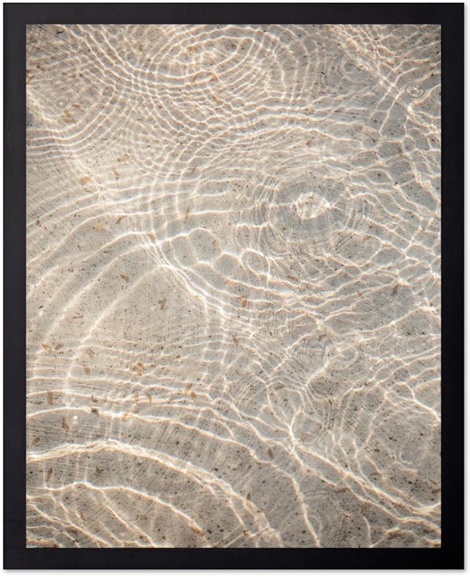 Monem Art Sunlit Ocean Water Texture Print - Minimalist Coastal Photography Poster - Wall Decor for Living Room, Bedroom or Office - 16x20 Unframed Wall Art by Mareike Bohmer