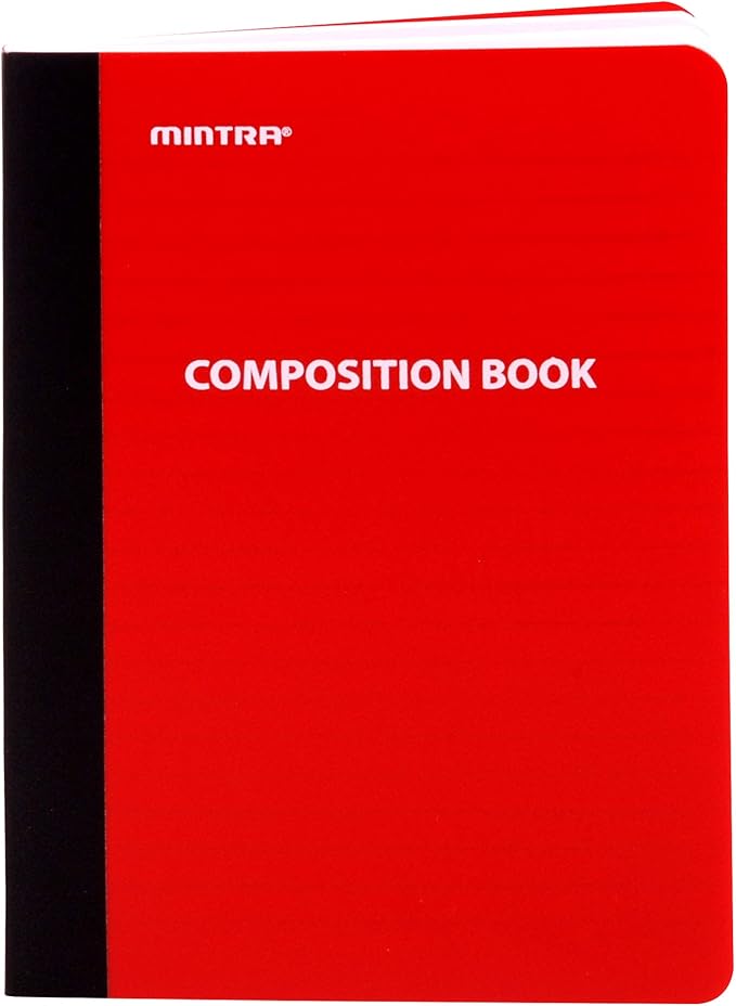 Mintra Office Mini Poly Composition Book (5in x 7in, Poly Comp) - 4 Pack