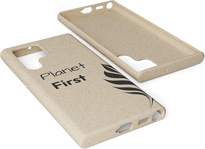 Eco-Friendly Biodegradable Phone Case - Planet First, Compatible with iPhone 16, 15, 14, & Samsung 22, 21, 20, All Versions