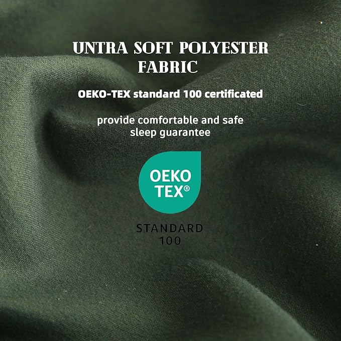 DOWNCOOL Comforters King Size, Duvet Insert,Green All Season Duvet, Lightweight Quilt, Down Alternative Hotel Comforter with Corner Tabs (Green, King 102x90 Inches)