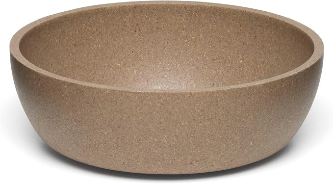 Loving Pets - Dolce Bamboo - Eco-Friendly Pet Bowls & Dishes for Dog, Cats, Puppy Food and Water Bowl -Sustainable and Dishwasher Safe, Made with Real Bamboo (Small, Coffee-Brown)