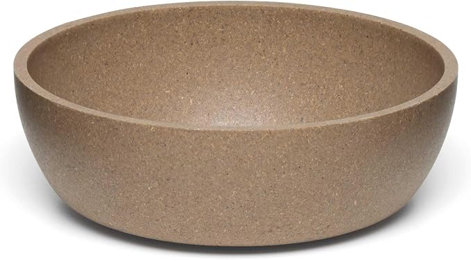 Loving Pets - Dolce Bamboo - Eco-Friendly Pet Bowls & Dishes for Dog, Cats, Puppy Food and Water Bowl -Sustainable and Dishwasher Safe, Made with Real Bamboo (Medium, Coffee-Brown)