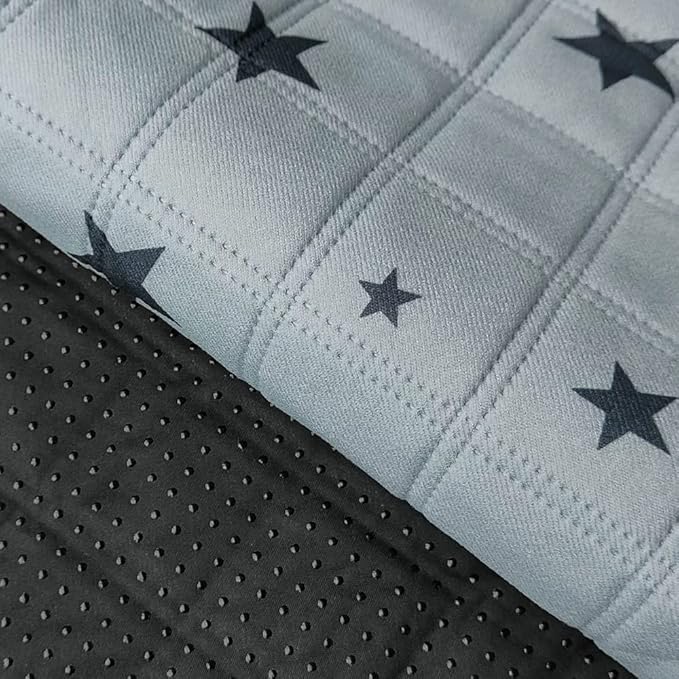 RIOUSSI Washable Pee Pads for Dogs, Reusable, Absorbent, Leakproof, Non Slip Pet Puppy Pads for Potty Training. Gray Stars, 31x36 Inch(4pack)