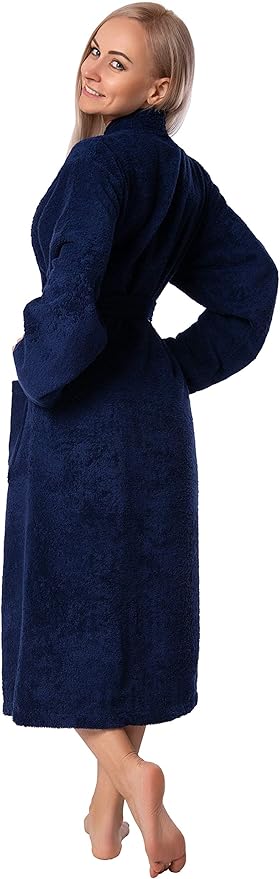 BAGNO MILANO Women's Robe, Certified Organic Turkish Soft Cotton Kimono Bathrobe for Women
