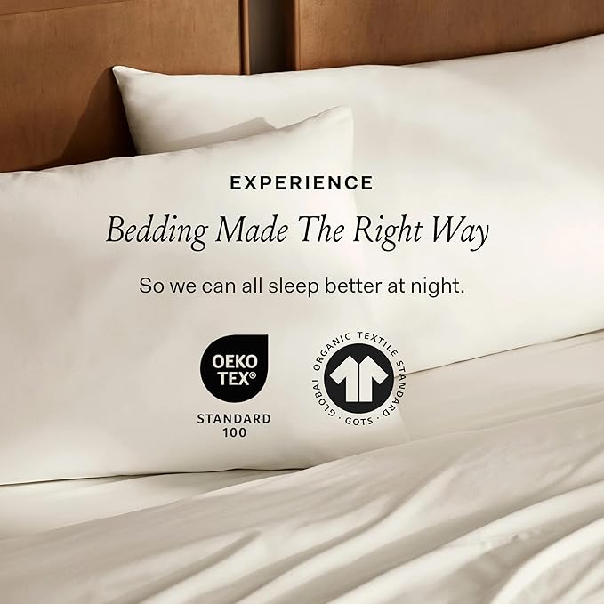 BOLL & BRANCH Percale Hemmed Sheet Set - Cooling Breathable Bed Sheets for Hot Sleepers - Twin, Pewter - Luxury 100% Organic Cotton - 1 Flat, 1 Fitted, 1 Pillowcase