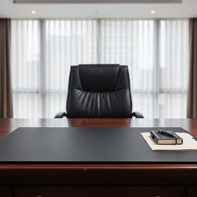 Dacasso Leather Desk Pad Without Side Rails