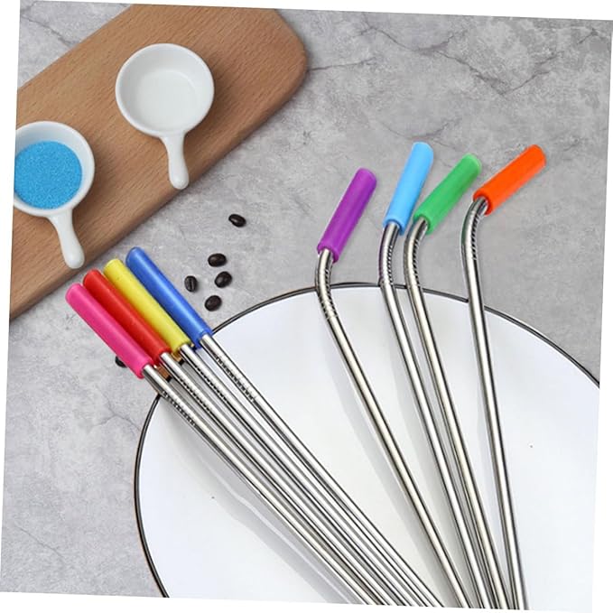 37pcs Stainless Steel Reusable Straws Set with Cleaning Brush and Carrying Bag for Party Drinks and Birthday Supplies