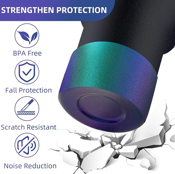 Gradient Silicone Boot and 2 PCS 10MM Glitter Straw Cover, Anti-Slip Sleeves Bottom Protector Compatible with Stanley Cup 20 30 40 Oz Water Bottle 2.8-3IN Base Tumbler Accessories Women Gifts
