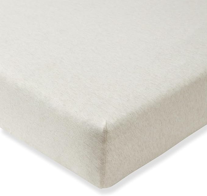 Burt's Bees Baby Organic Cotton Fitted Crib Sheet, Breathable Baby Bedding, Infant and Toddler Bed Sheet for Boys and Girls