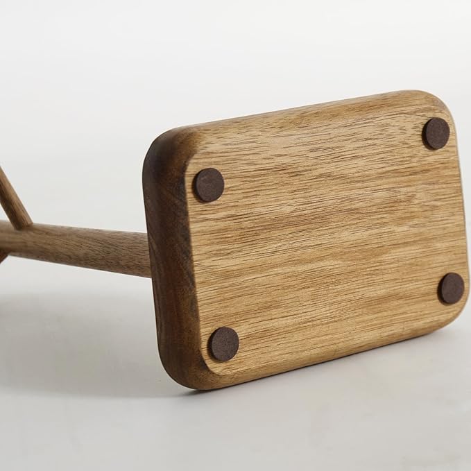 Solid Acacia Wood Key Tray and Bowl for Entryway Table - Jewelry Tray With 3 Hooks, Open Storage for Wallet, Glasses, Watches, Lipstick (Acacia, small)