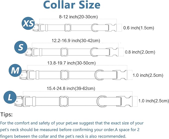 Dog Collar and Leash Set.Soft and Easy to Clean Vegan Leather with Rose Gold Metal Buckle for Small Medium Large Dogs (Light Purple, XS(8"-12"))