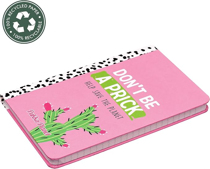 Pukka Pad, Pukka Planet A5 Soft Cover Notebook - Casebound Journal Featuring Acid-Free, Vegan Inks and Glue with Ethically Sourced Recycled Paper, 8.46 x 5.27in - Help Save the Planet