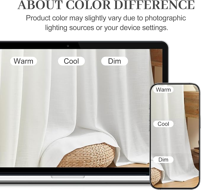Extra Wide Pinch Pleated Curtains 102 Inches Long for Sliding Glass Door 60 Inch Wide Linen Curtain Memory Trained Pleat Drapes Hooks Rings 60x102 Curtain for Large Window, Snow White, 1 Panel