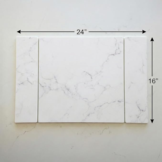Selegna Stone Drying Mat for Kitchen Counter, Diatomite Stone Dish Drying Mat & Kitchen Sink Mat, Quick-Dry Diatomaceous Earth Counter Mat, Collapsible Tri-Panel Design