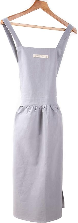 Bib Apron 100% Organic Cotton Adjustable Straps