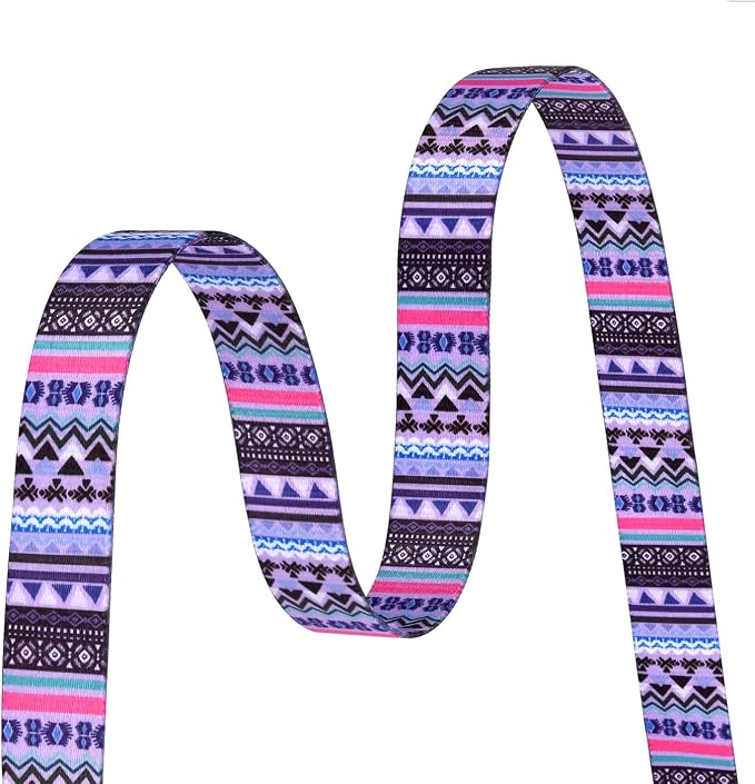 MarukoPet Dog Collar and Leash Set, Adjustable for Small Medium Large Dogs Puppy, Cute Design with Bohemia Floral Tribal Geometric Patterns Boys Girls Dog Collar(Purple Bohemia Set,S)