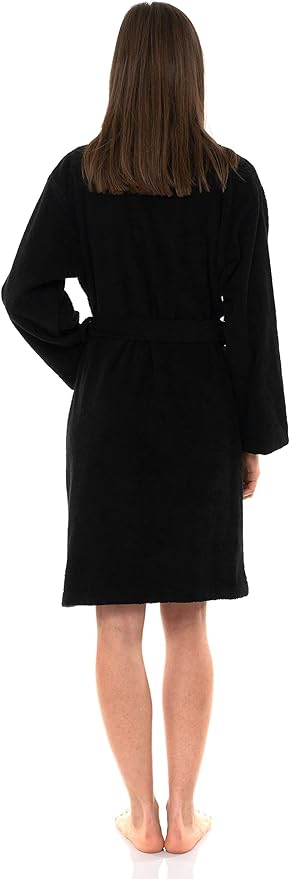 TowelSelections Women’s Robe, 100% Cotton Short Terry Shawl Bathrobe