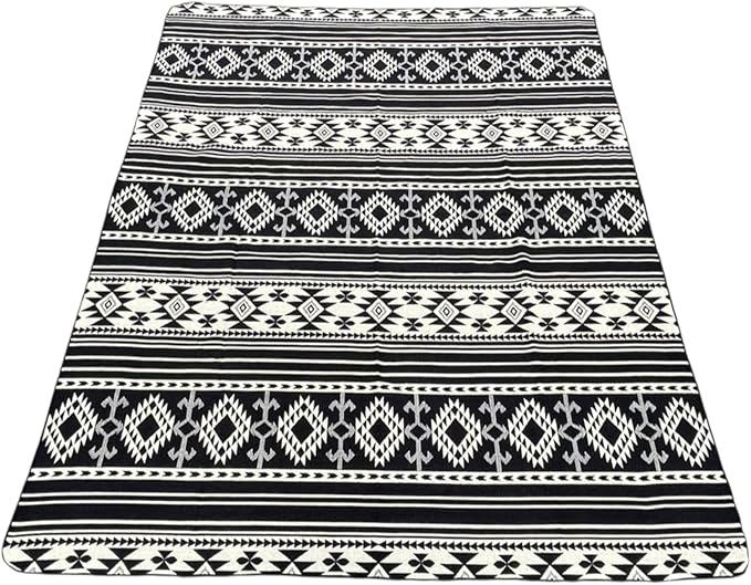 Alpaca Wool Blanket Queen 94x78 in | Ultra Soft, Non-Itchy & Breathable | Premium Alpaca Blanket | Warm, Hypoallergenic Natural Fiber | Handmade Luxury Throw for Bed or Sofa (Black)