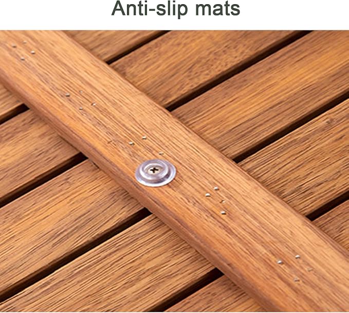 Bamboo Bath Mat for Bathroom Rectangular Wooden Shower Mat Red Walnut Color Home Spa Duckboard (40x40cm)