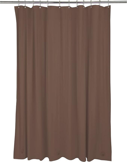 Bath Bliss PVC Heavy Weight Shower Curtain Liner | 4G | 70" x 72" | Rust Resistant Copper Grommets | Magnetic Hem | White